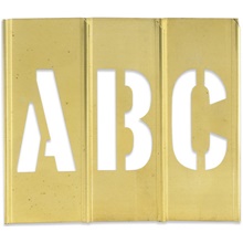 Brass Stencils - Letters and Numbers, 3 S-1964 - Uline