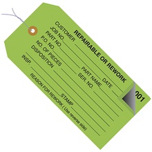Inspection Tags 2 Part - Numbered 000-499 - Pre-Wired