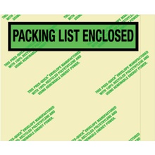 Environmental "Packing List Enclosed" Envelopes