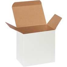 White Reverse Tuck Folding Cartons