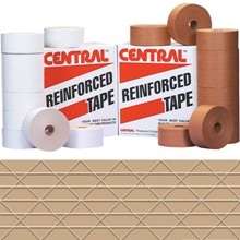 Central 240 Reinforced Kraft Paper Tape - 3 x 450 ft., Kraft, 10