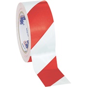 3M 767 Striped Vinyl Tape, 2 x 36 yds, Red & White